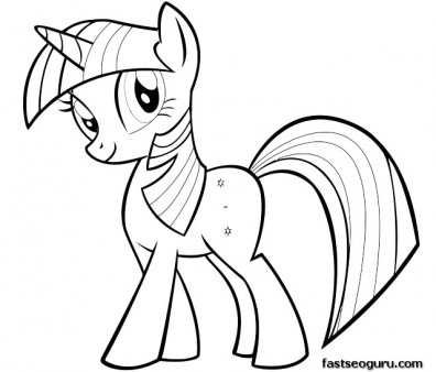 Printable My Little Pony Friendship Is Magic Twilight Sparkle coloring pages 