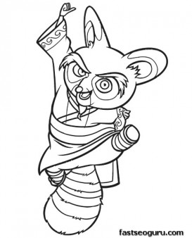 Printable Kung Fu Panda Master Shifu coloring pages