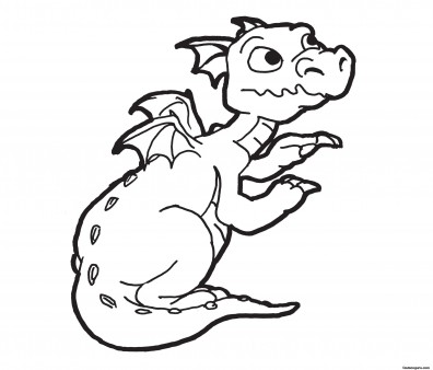 Printable The Dragon coloring pages for boy