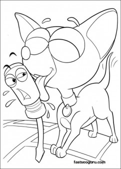Rusty and catHandy Manny Coloring Pages 