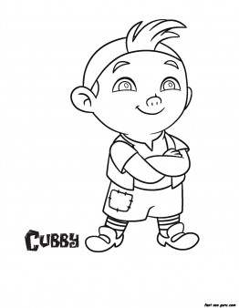 Jake and the Never Land Pirates Cubby coloring pages