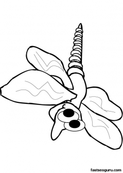 Printable Insects Mosquito coloring pages