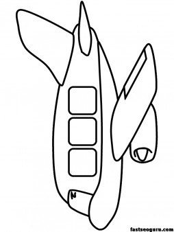 Print out kids coloring pages airplane military