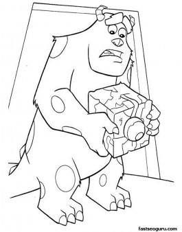 Printable Monsters-Inc Sulley coloring pages