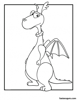 Printable Stuffy the Dragon Doc McStuffins Coloring Page