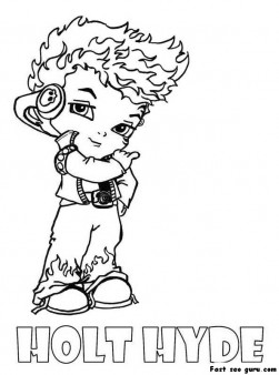 Holt Hyde Little Boy Monster High Coloring Page - Free Printable Coloring Pages For Kids