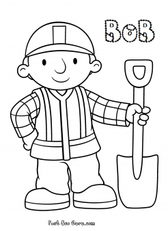 Print out Bob the Builder Coloring in Pages
