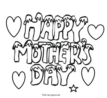 Print out Mothers Day Cards free Coloring Pages For Kids