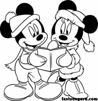Free Coloring Sheets  Kids on Mouse Christmas Coloring Pages   Printable Coloring Pages For Kids