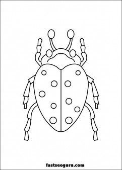 carrion beetles Coloring Pages