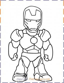iron man baby coloring pages