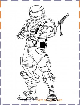 ninja coloring pages fortnite print out