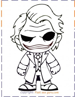 baby joker coloring pages to print out