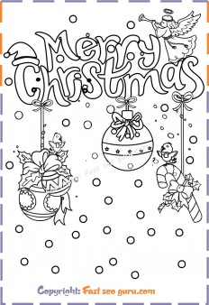 christmas bulbs angel kids coloring pages