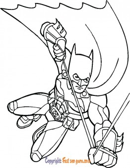 picture to color batman superheros