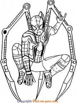 spiderman pages to color for kids to print out