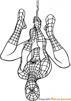 spiderman pictures to color online
