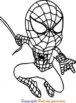spiderman pictures to colour and print