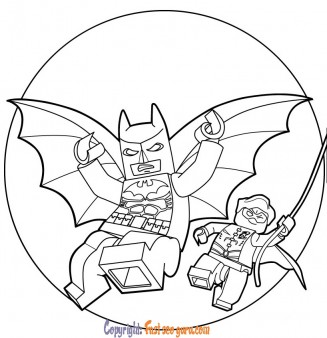 lego batman robin coloring sheet