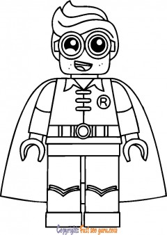 lego robin kids coloring pages