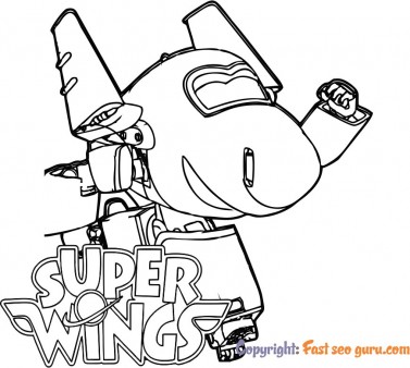 Chase super wings cartoon pages to color
