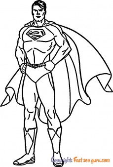 free coloring pages superman printable