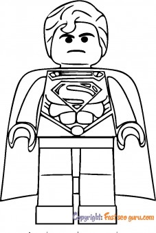 lego superman coloring pages to print