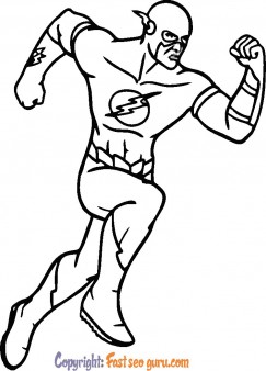 justice league flash coloring pages to print out