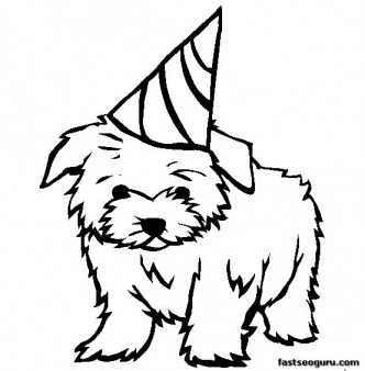Printable Coloring Sheets on Kids Coloring Pages Dog Maltese Printable   Printable Coloring Pages