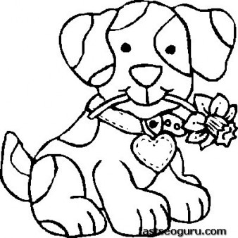 Print out Dog coloring pages for kids