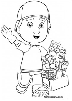 Printable Handy Manny and Tools Coloring Pages 