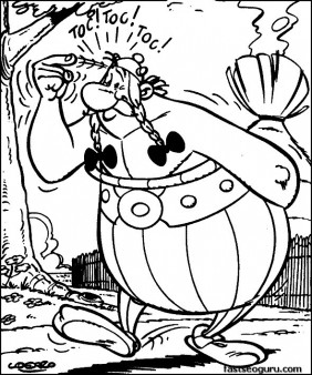 asterix  obelisk print out coloring pages
