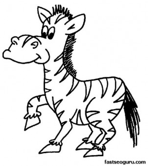 Printabel coloring pages animal zebarm for kids