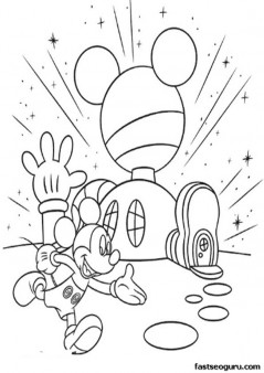 Printable coloring pages Mickey Mouse Clubhouse