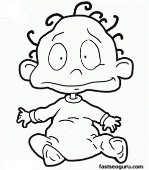 Print out Dill from Rugrats Coloring Page