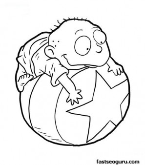 Printable Tommy from Rugrats Coloring Page