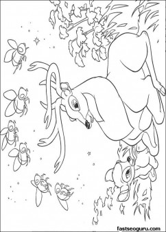 Printable Bambi 2 and The Great Prince coloring page
