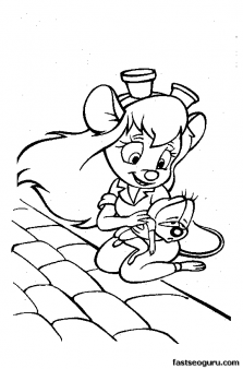 Printable cartoon Zipper Is So Tired coloring page