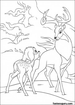 Printable Bambi 2 The Great Prince of the Forest coloring sheet