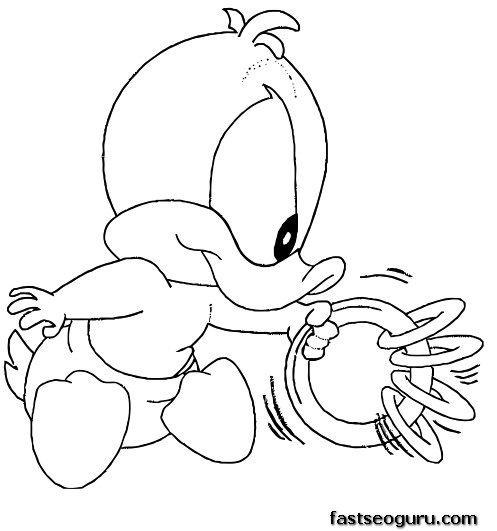 baby daffy coloring pages - photo #6