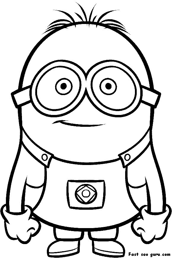 images of coloring pages minions - photo #32