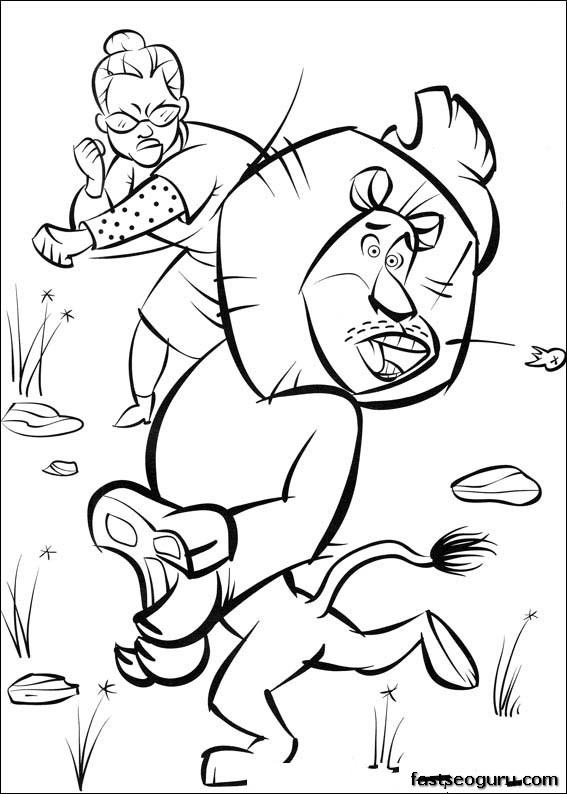 madagascar 2 coloring pages - photo #14