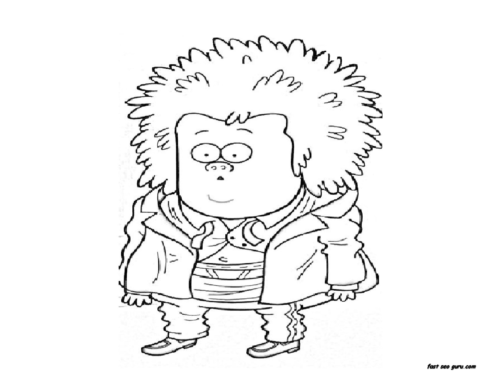 regular show coloring pages free online - photo #16