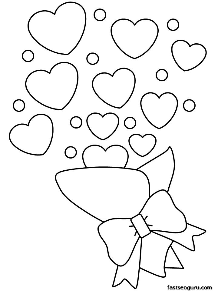 valentines coloring pages for kids - photo #32