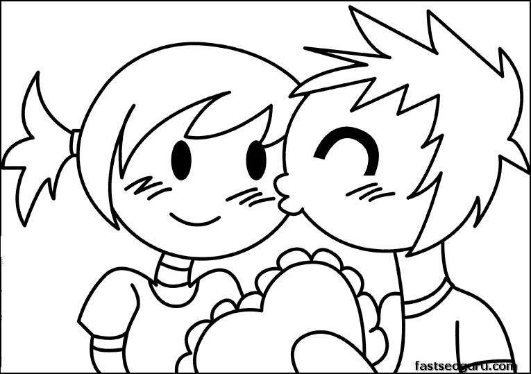 valentine coloring pages for boys - photo #27