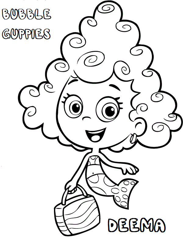 halloween bubble guppies coloring pages - photo #34