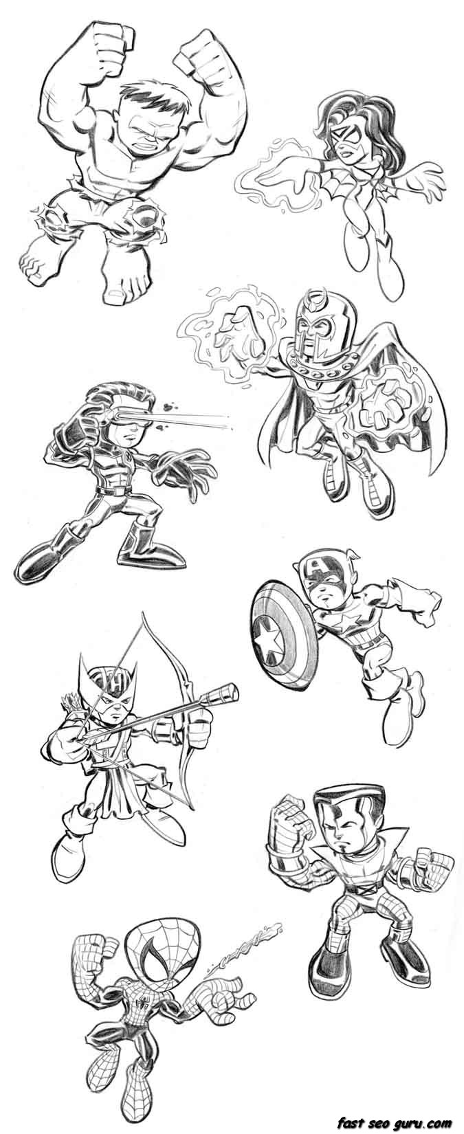 Avengers Falcon Colouring Pages Hawkeye Coloring Boy Free Marvel Minion