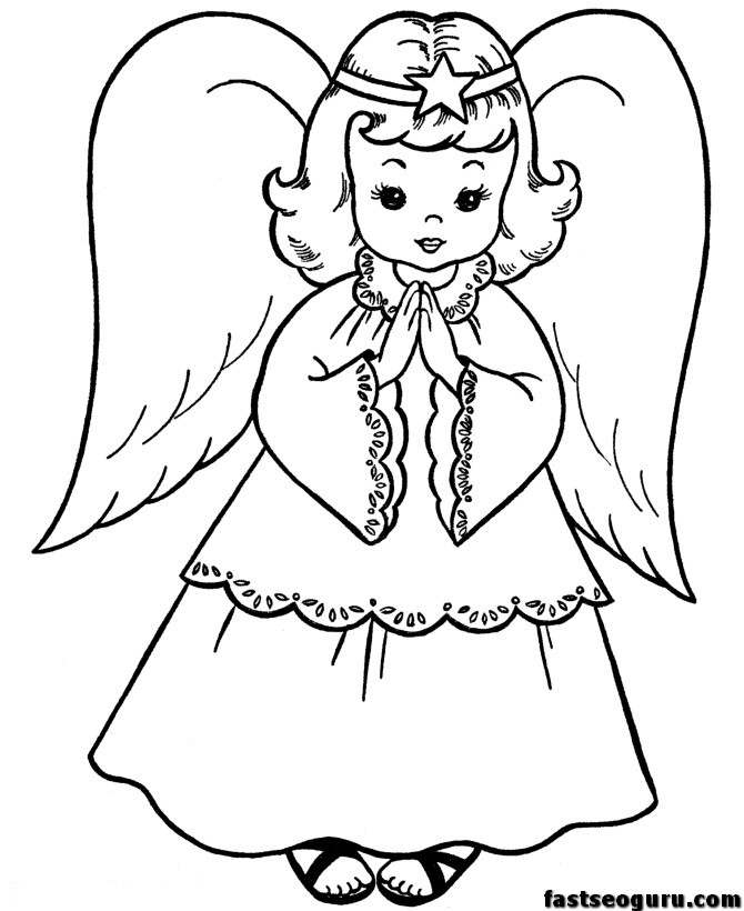 xmas coloring pages for kids to print - photo #16