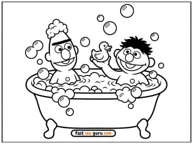 Sesame Street: Bert & Ernie Bubble Bath Fun