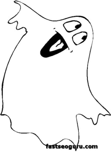 halloween ghosts coloring pages